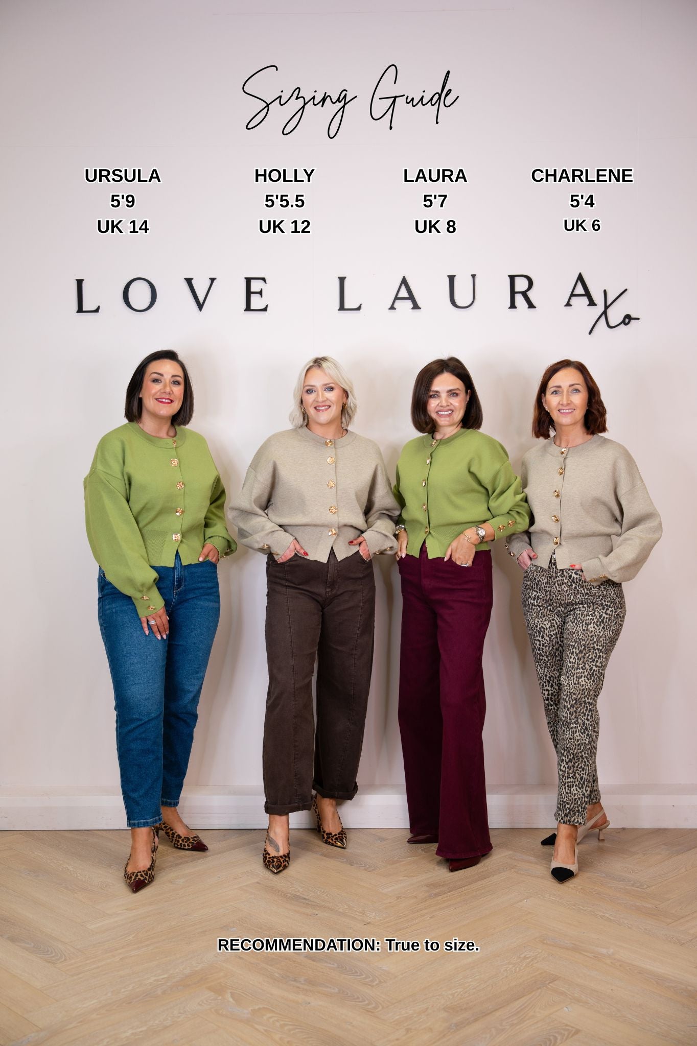 Love Laura Cardigan In Olive Green