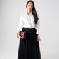 Carolyn Tulle Maxi Skirt In Black