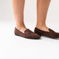 Cathy Faux Suede Loafer In Brown