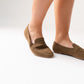 Cathy Faux Suede Loafer In Khaki