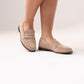 Cathy Faux Suede Loafers In Neutral