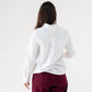 Connie Bow Neck Blouse In White