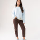 Connie Floral Trim Jumper In Blue