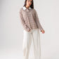 Connie Stripe Rugby Top In Chocolate Mix