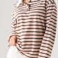 Connie Stripe Rugby Top In Chocolate Mix