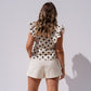 Cora Polka Dot Blouse In Monochrome