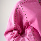 Cora Studded Half Zip Sweatshirt In Fuchsia