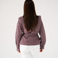 Cora Tie Waist Jacket In Prune