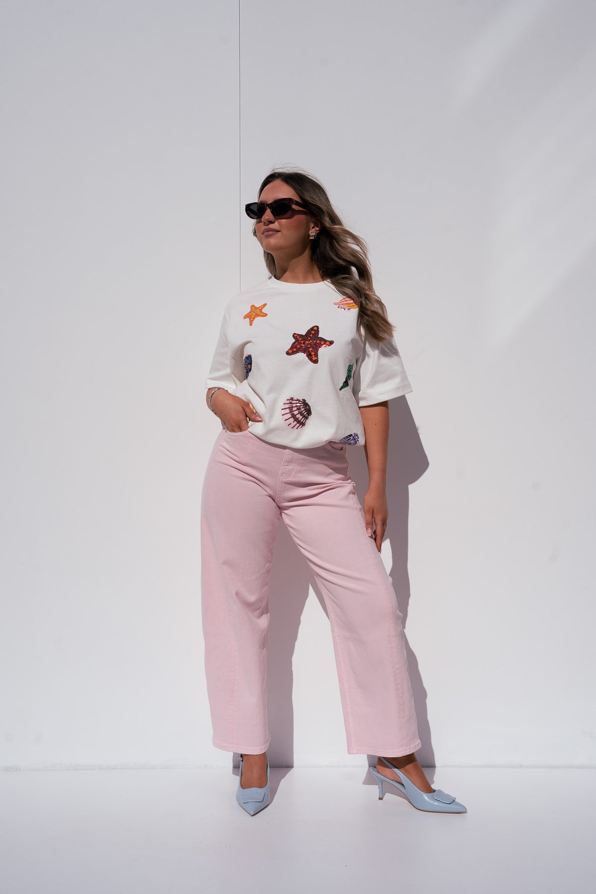Love Laura Carrot Barrell Jeans In Pink