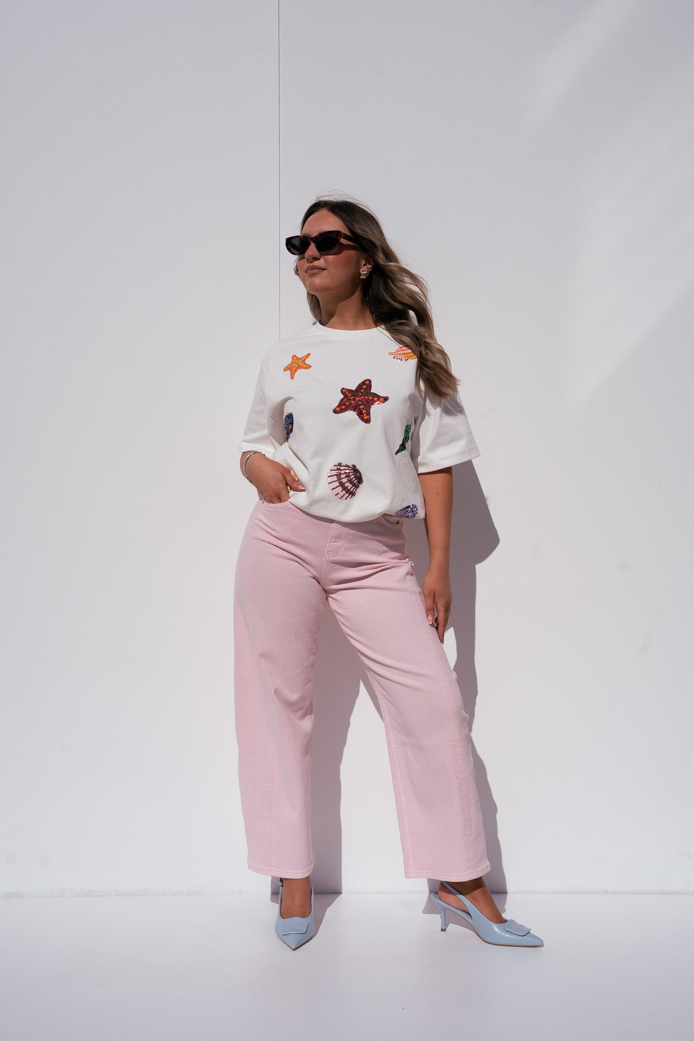 Love Laura Carrot Barrell Jeans In Pink