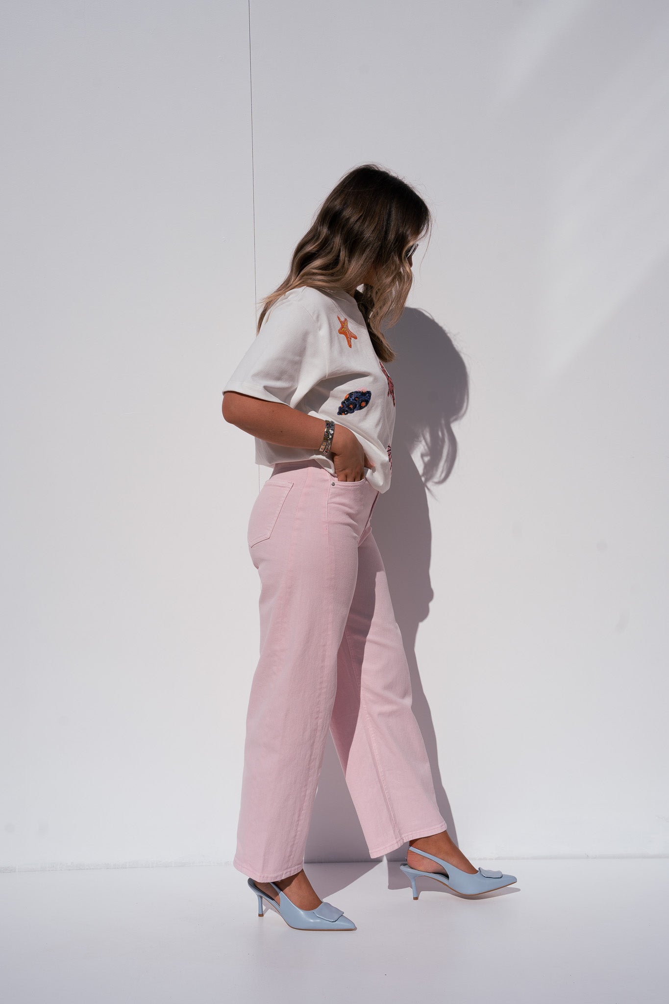 Love Laura Carrot Barrell Jeans In Pink