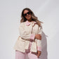 Love Laura Contrast Summer Jacket In Cream