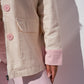 Love Laura Contrast Summer Jacket In Cream