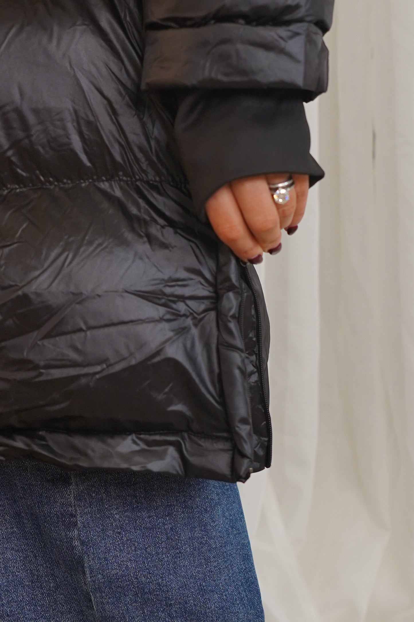 Love Laura Puffa Coat In Black