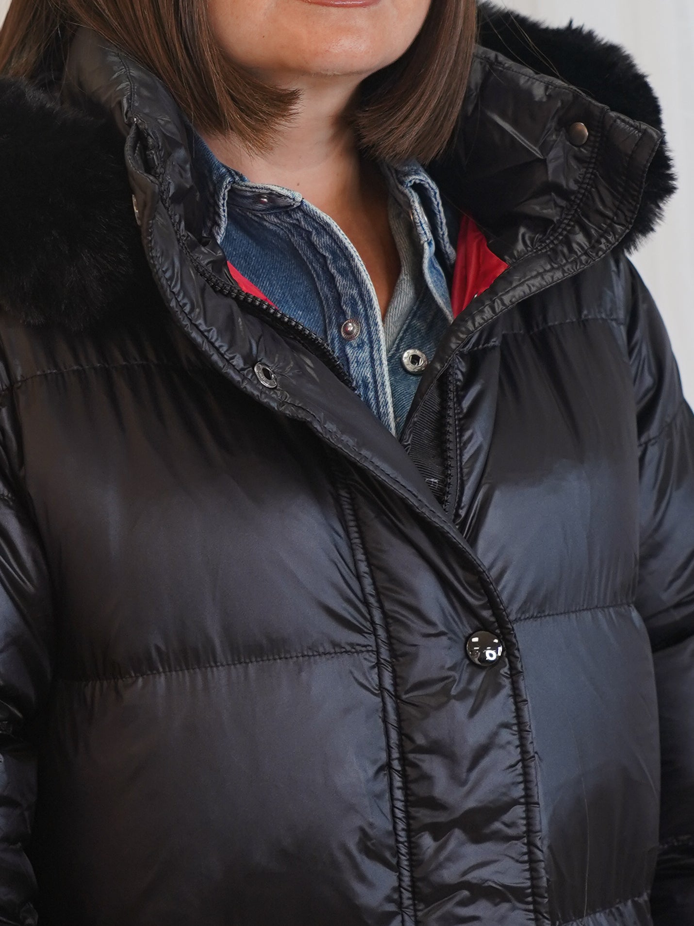 Love Laura Puffa Coat In Black