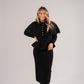Love Laura Knit Midi Skirt In Black