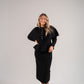 Love Laura Knit Peplum Top In Black