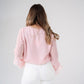 Love Laura Ruffle Blouse In Soft Pink