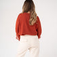 Love Laura Ruffle Blouse In Terracotta