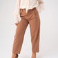 Love Laura Cigarette Trousers In Camel