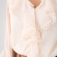 Love Laura Ruffle Blouse In Beige