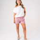 Kiera Linen Effect Top In White