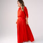 Millie Maxi Skirt In Red