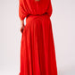 Millie Maxi Skirt In Red