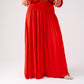 Millie Maxi Skirt In Red