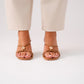 Cathy Heeled Mule In Camel