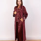 Love Laura Trim Robe In Burgundy