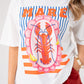 Millie Lobster Graphic T-Shirt In White