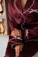 Love Laura Trim Pyjamas In Burgundy