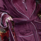 Love Laura Trim Robe In Burgundy