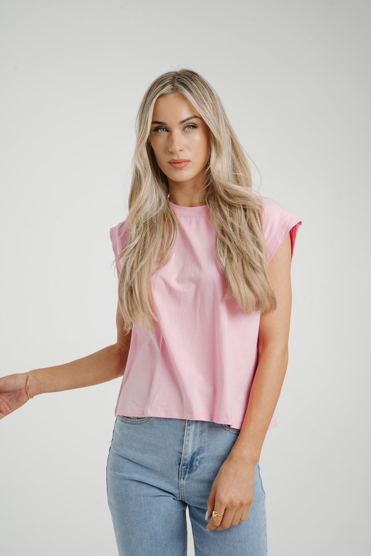 Millie Bow Back T-Shirt In Pink