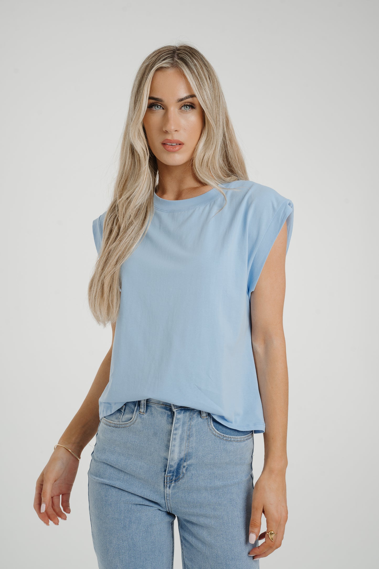Millie Bow Back T-Shirt In Blue