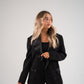Love Laura Tuxedo Power Blazer In Black