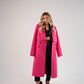 Love Laura Three Way Edit Coat In Fuchsia
