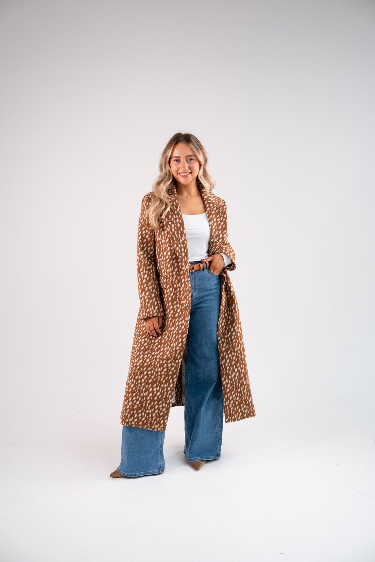 Love Laura Coat In Bambi Print