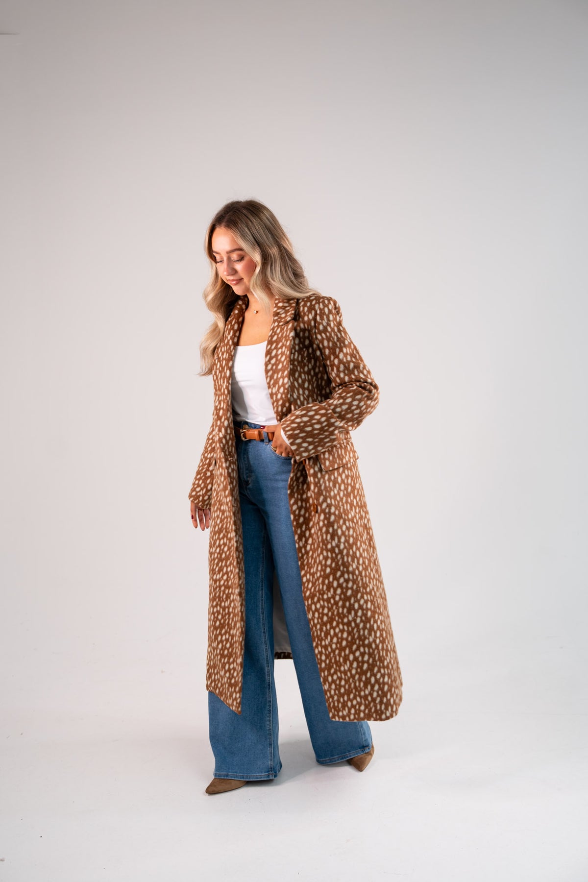 Love Laura Coat In Bambi Print