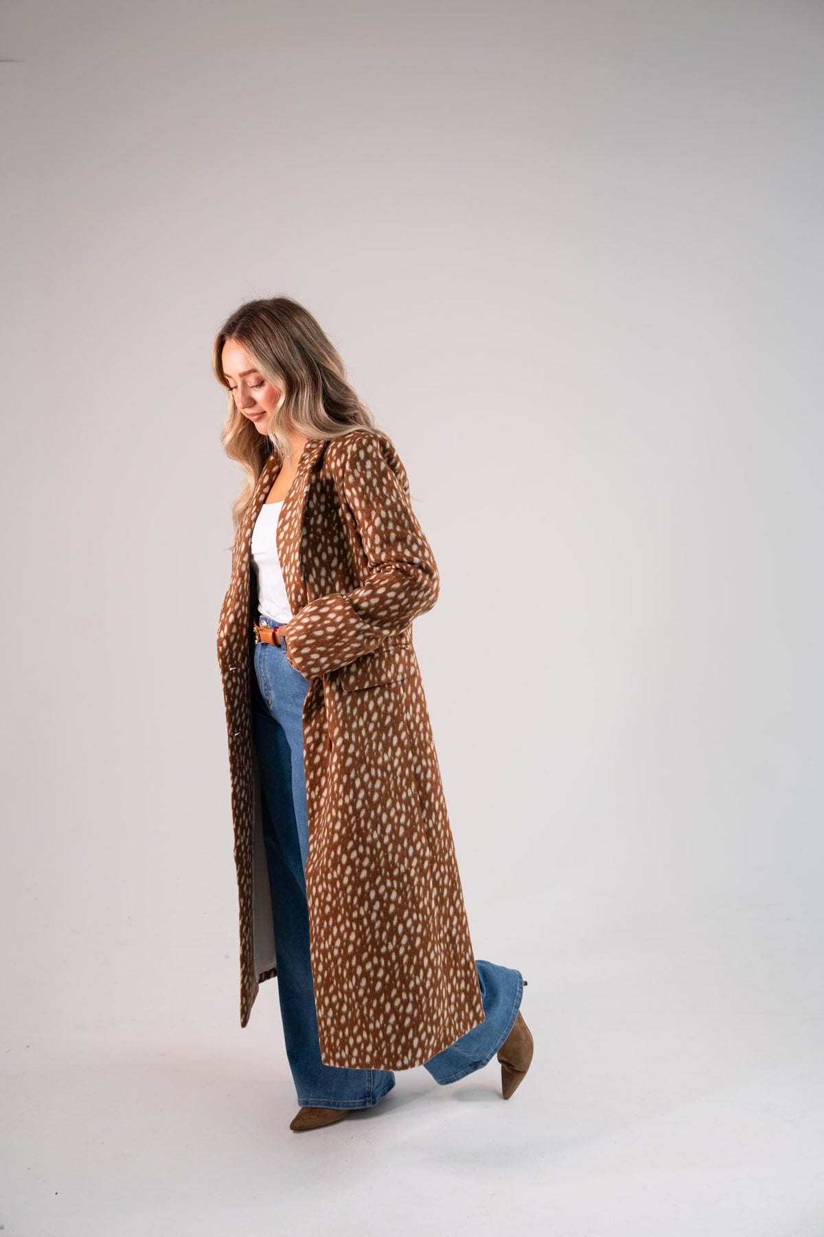 Love Laura Coat In Bambi Print