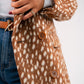 Love Laura Coat In Bambi Print
