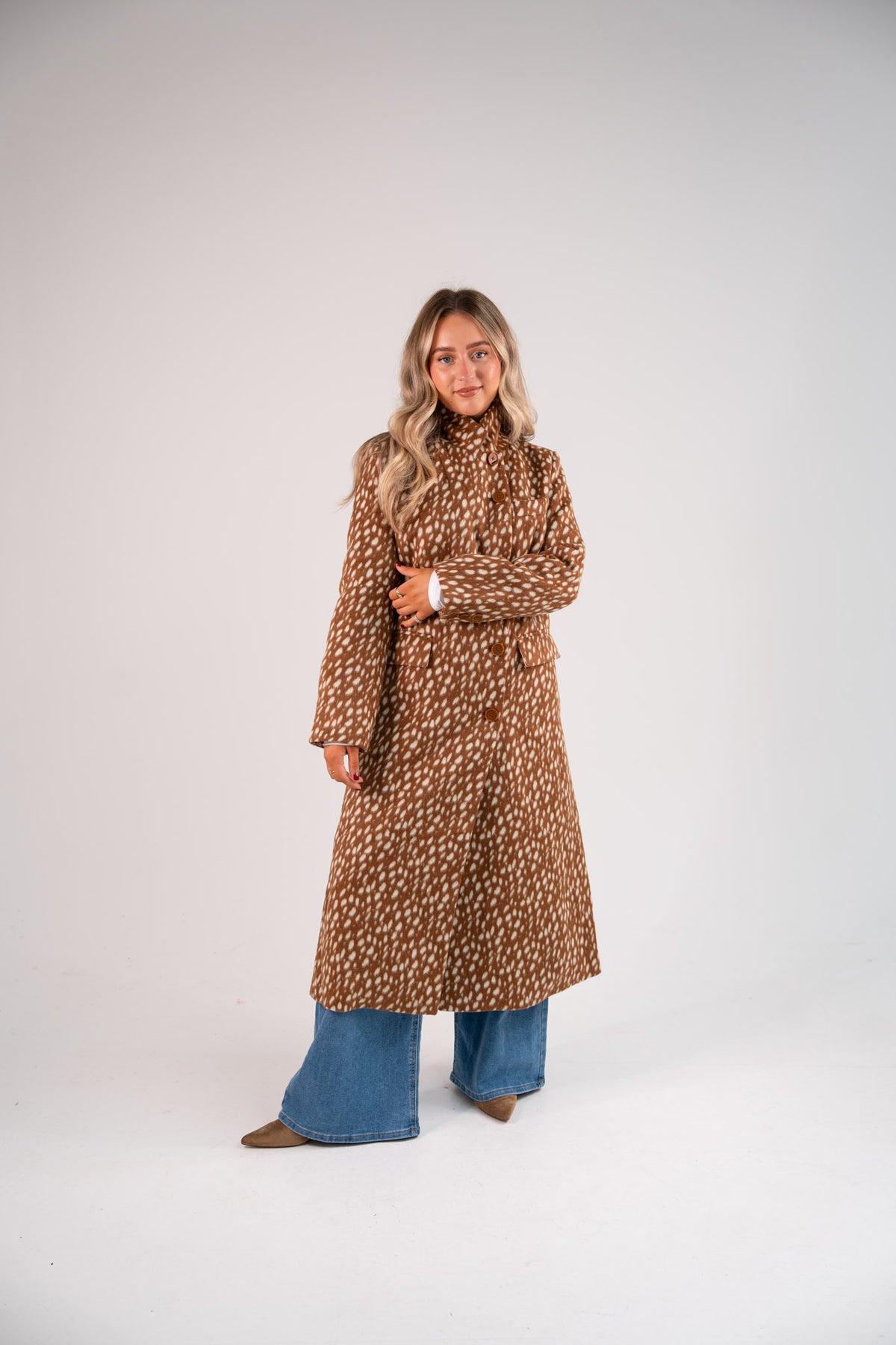 Love Laura Coat In Bambi Print