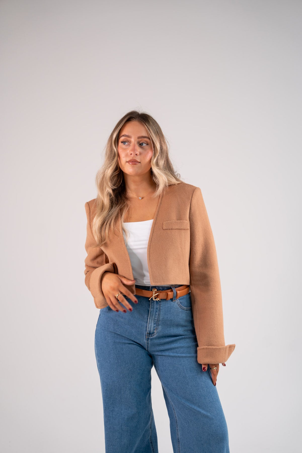 Love Laura Three Way Edit Coat In Camel
