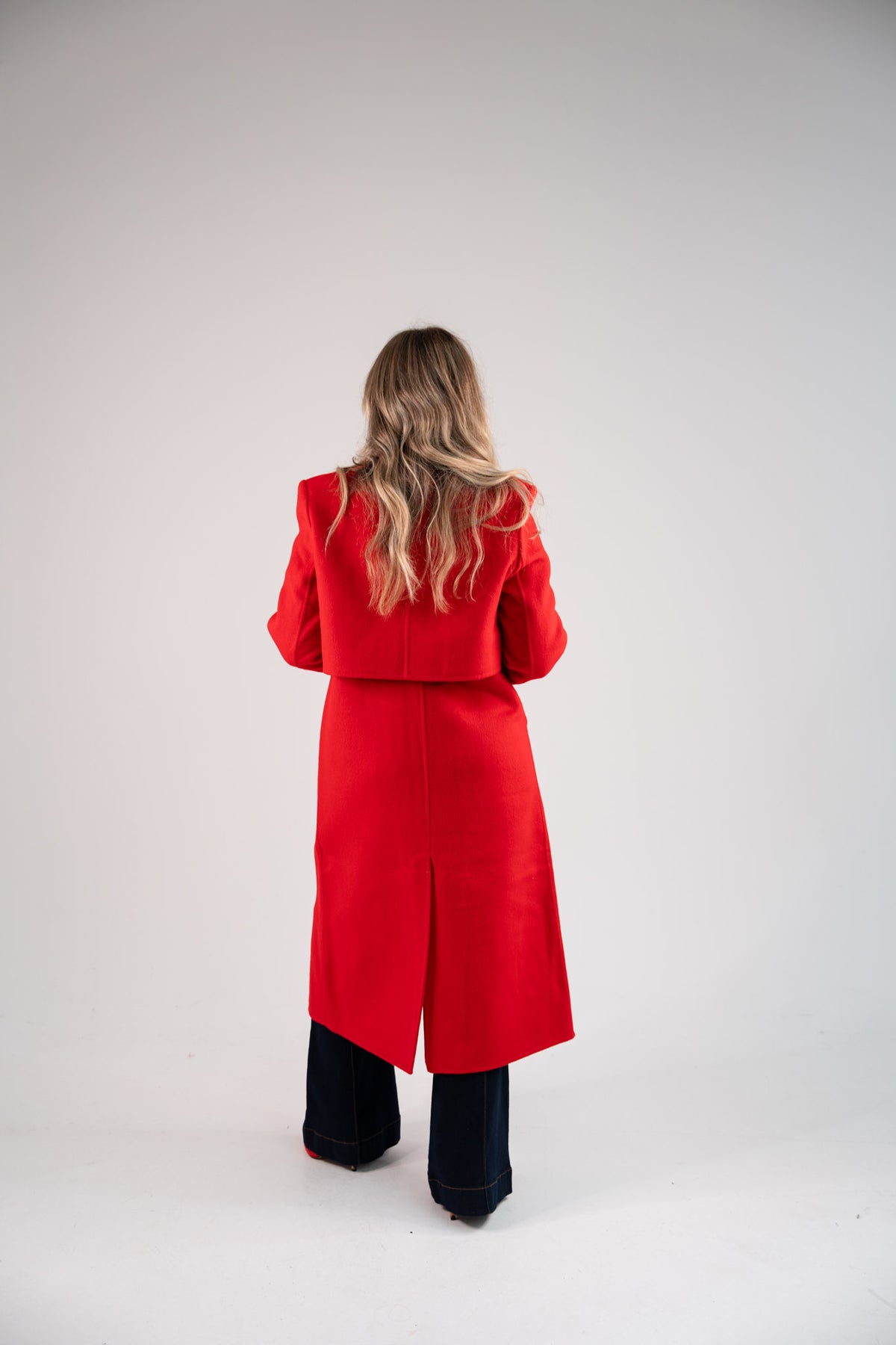 Love Laura Three Way Edit Coat In Red