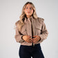 Love Laura Wool Utility Jacket In Beige