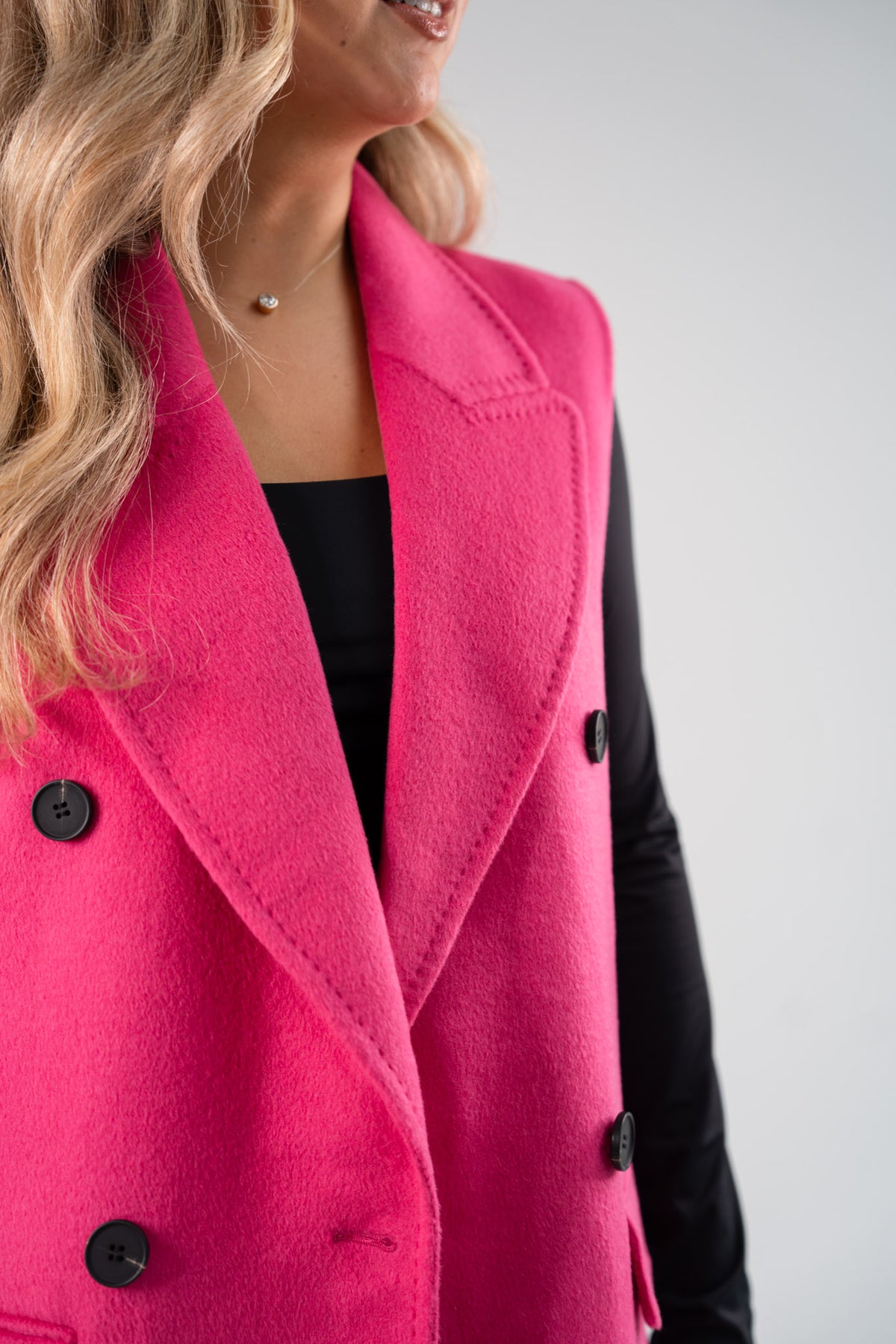Love Laura Three Way Edit Coat In Fuchsia