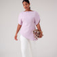 Love Laura Statement Sleeve Top In Lilac