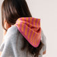 Kendra Stripe Neck Scarf In Orange Mix