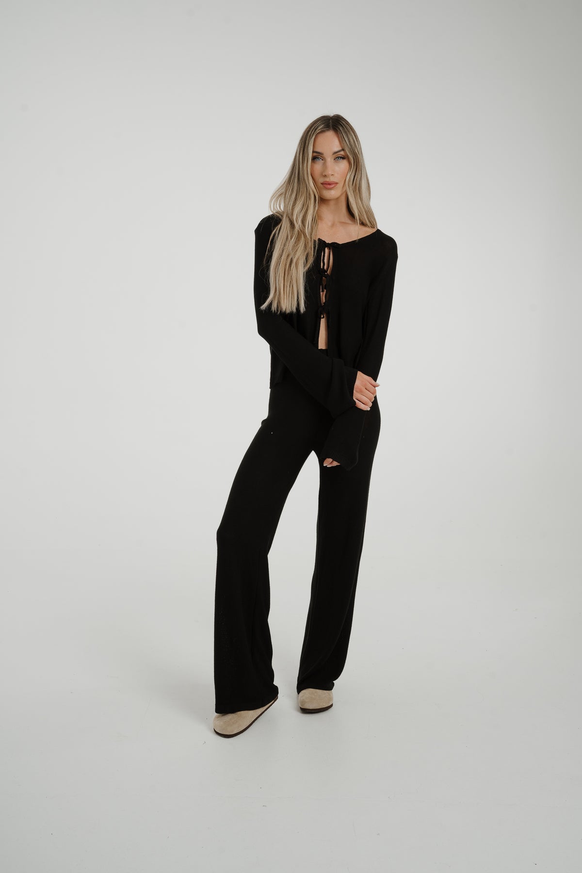 Elsa Knit Trousers In Black